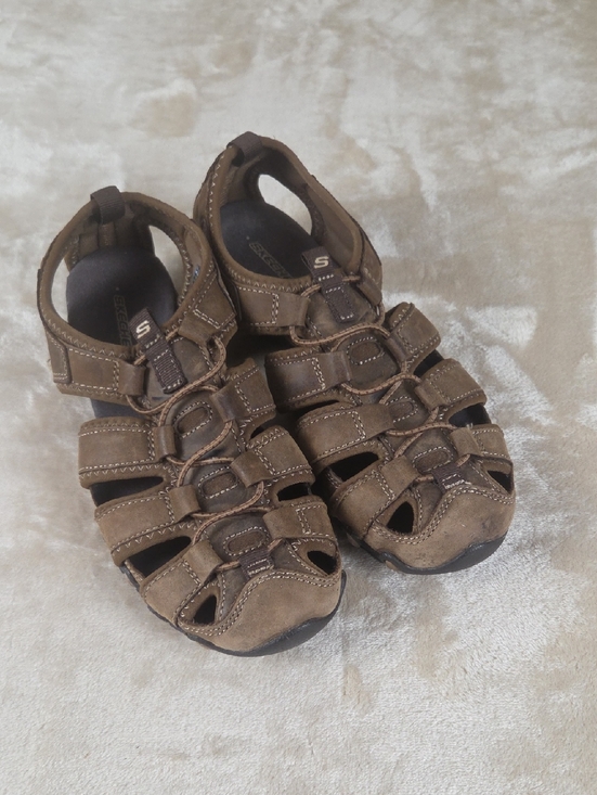 Skechers Shoes - Skechers Brown Closed-Toe Multi-Strap Sandals